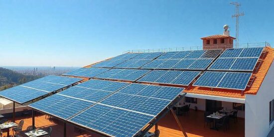 Paneles solares para restaurantes